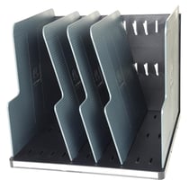 Trieur vertical Modulotop Office 5 intercalaires - Noir/Gris - Exacompta