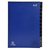 Trieur rigide Economique Ordonator 24 compartiments alphabétiques- 24x34cm - Bleu - x 8 - Exacompta