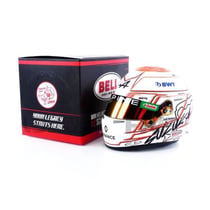 MINI HELMET - M02106 - Casque Esteban Ocon - Échelle 1/2 - Blanc/Rouge