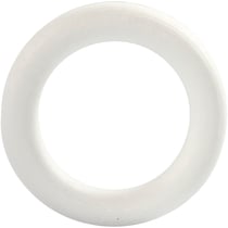 Anneau en polystyrène - Blanc - 12 cm - 1 pce