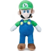 Peluche géante luigi 90 cm - grand luigi plombier - doudou licence nintendo