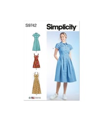 Patron Simplicity 9742 - Robe du 32 au 48 FR taille n°FR 40-48