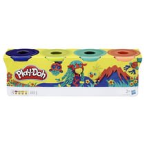 Pâte à modeler Play-Doh - 4 pots - Couleurs nature - 112 g