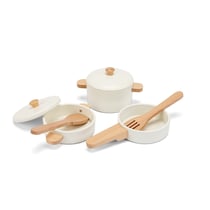 Ensemble de casseroles en bois