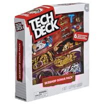 Coffret skate shop bonus pack tech deck finesse - atelier 6 mini skate 96 mm + accessoires - finger skates