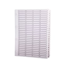 Intercalaires imprimés à touches plastifiées - 100 touches 1 à 100 - A4 - Blanc - x 2 - Exacompta