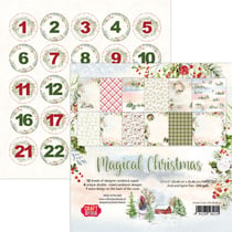 Bloc de 12 feuilles recto verso Magical Christmas CRAFT AND YOU DESIGN