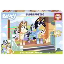 Puzzle 100 pcs Bluey en bois