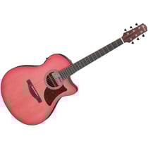 AAM50CE-CRO Coral Red Burst Open Pore Ibanez