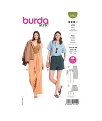 Patron Burda 5912 - Pantalon et short décontractés du 34 au 44 (FR) taille n°FR 34-44