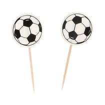 Cupcake Toppers Ballon de Foot (x 25)
