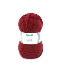 Fil à tricoter LISA PREMIUM UNI - Grundl 13 Rouge