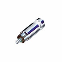 Neutrik Connecteur Droit RCA Mâle Compact et Résistant Argent