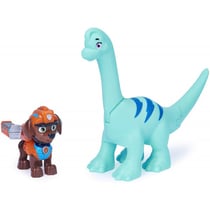 Pat patrouille dino rescue zuma et son brontosaure + dinosaure mystere - figurine chien - paw patrol - spin master - 20129716