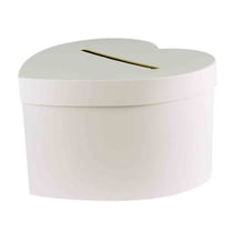 Urne coeur en carton pour cagnotte cadeau 24,5 cm