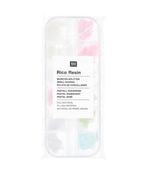 Mélange d'Éclats de Coquillages Irisés de Couleur Pastel pour Résine - Des Bijoux Élégants Inspirés par la Mer - Rico Design Multicolore