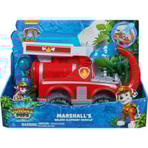 Coffret pat patrouille jungle pups deluxe : marcus et camion pompier - vehicule transformable - figurine chien - paw patrol - spin master