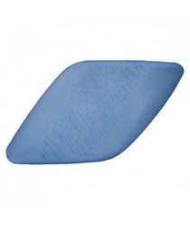 Carte de 2 boutons fantaisies rectangulaire Bleu clair 34mm - Union Knopf Bleu