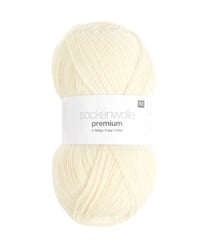 Fil à chaussette SOCKENWOLL PREMIUM 4 brins - 100gr - Rico Design 02 Ecru crème