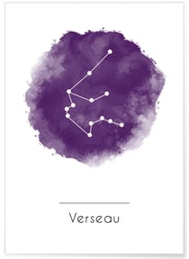 Affiche Verseau | A3 : 29,7x42cm