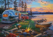 Puzzle 1000 pièces - Place de Camping Idyllique - Schmidt Spiele