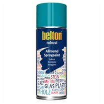 Spray de peinture - Bleu turquoise - RAL 5018 - Brillant - Couvrant et résistant - Belton - Robust - 400ml