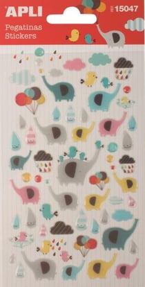 P 1F STICKERS ELEPHANTS