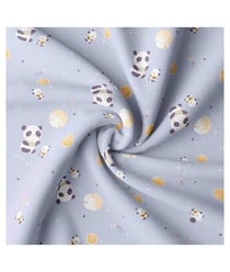Tissu coton enfant koala de 135 cm de largeur MAUVE vendu par 50 cm