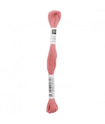 Fil à broder mouliné Uni - Rico Design 051 Rose