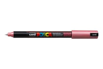 Lot de 12 marqueurs peinture pointe extra-fine 0,7 mm - POSCA PC1MR - Rouge Métal