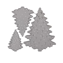 Gabarit de découpage Forêt d'hiver, 2,4 - 5,3cm x 3,5 - 7,2cm, 3 pièces