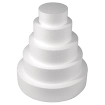 Le Polystyrène - Pièce montée polystyrène Ø 30 à 10 cm Haut 35cm 5 p