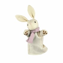 Marionnette Lapin blanc en coton