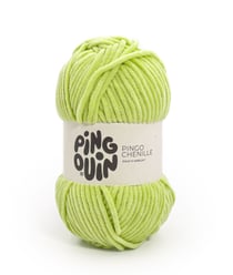 Fil velours 100GR à tricoter PINGO CHENILLE - Pingouin - certifié Oeko-Tex Vert Anisade