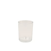 Verre à bougie transparent 270 ml / bougie 180 g