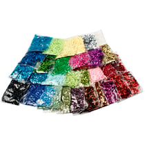 Paillettes, dim. 6 mm, 32x25 gr/ 1 Pq.