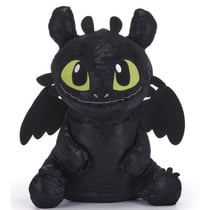 Peluche krokmou dragon noir 34 cm - peluche licence dragons - SIMBA