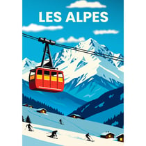 Puzzle 1000 Pièces Les alpes - Alipson