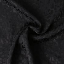 Tissu Jacquard de Viscose Abyssia fauve uni Noir