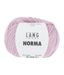 Pelote de coton à tricoter Norma - Lang Yarns 9 Rose