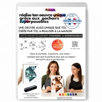 Peinture aux pochoirs Panash débutant enfants et adultes - Absolu en 3 pochoirs