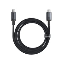 Baseus Câble USB-C vers USB-C 100W Série Crystal Shine Charge et Synchronisation 1,5m Noir