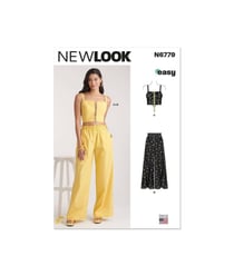 Patron New Look 6779 - Brassière et Pantalon pour Jeunes Femmes taille n°FR 34-50
