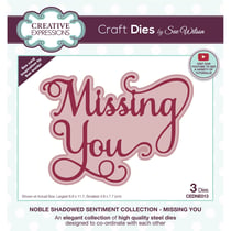 Matrices de découpe - Missing you - 3 dies - Creative Expressions