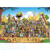 Puzzle le village d'asterix - obelix et chien idefix - les romains - 1000 pieces - collection dessin anime - 12000473