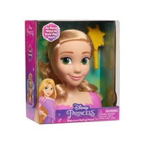Tête à coiffer raiponce 14 cm avec brosse - disney princesse - coiffure poupée