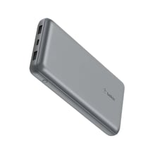 Belkin PowerBank 10 000 mAh PD 15W Triple Ports USB-C / USB-A avec Câble USB-C Gris