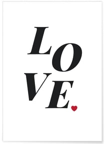 Poster LOVE | A3 : 29,7x42cm