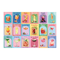 Puzzle 1000 pièces - Cocktails Colorés - HOP - House of Puzzles