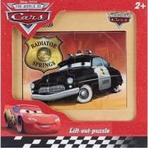 Puzzle en bois - disney cars : sheriff 12 pieces - voiture de police - eichhorn - 100003253c
